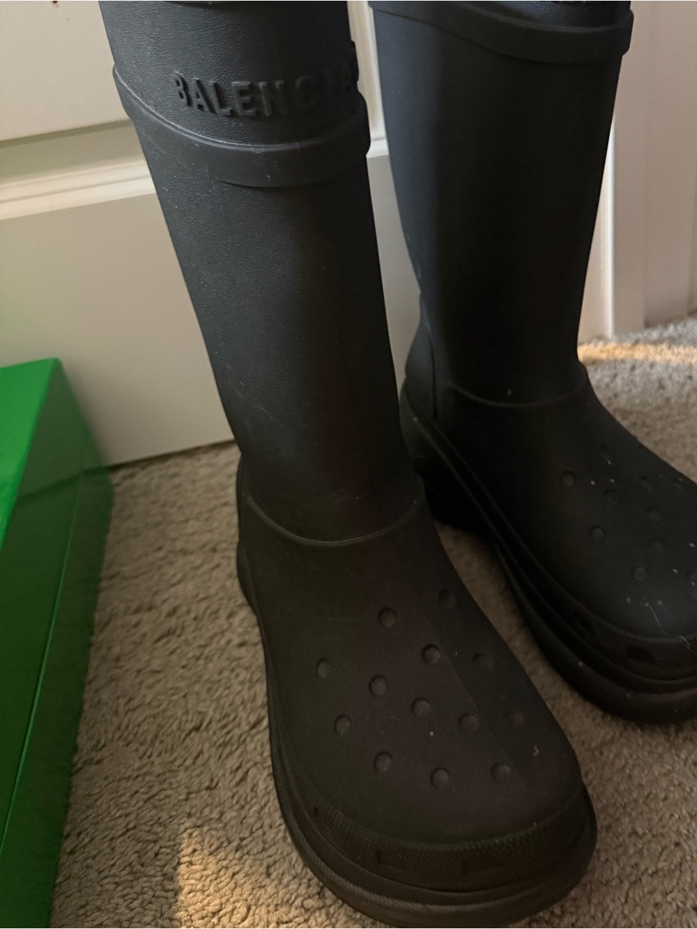 Balenciaga Black Women's Winter Rain Boots